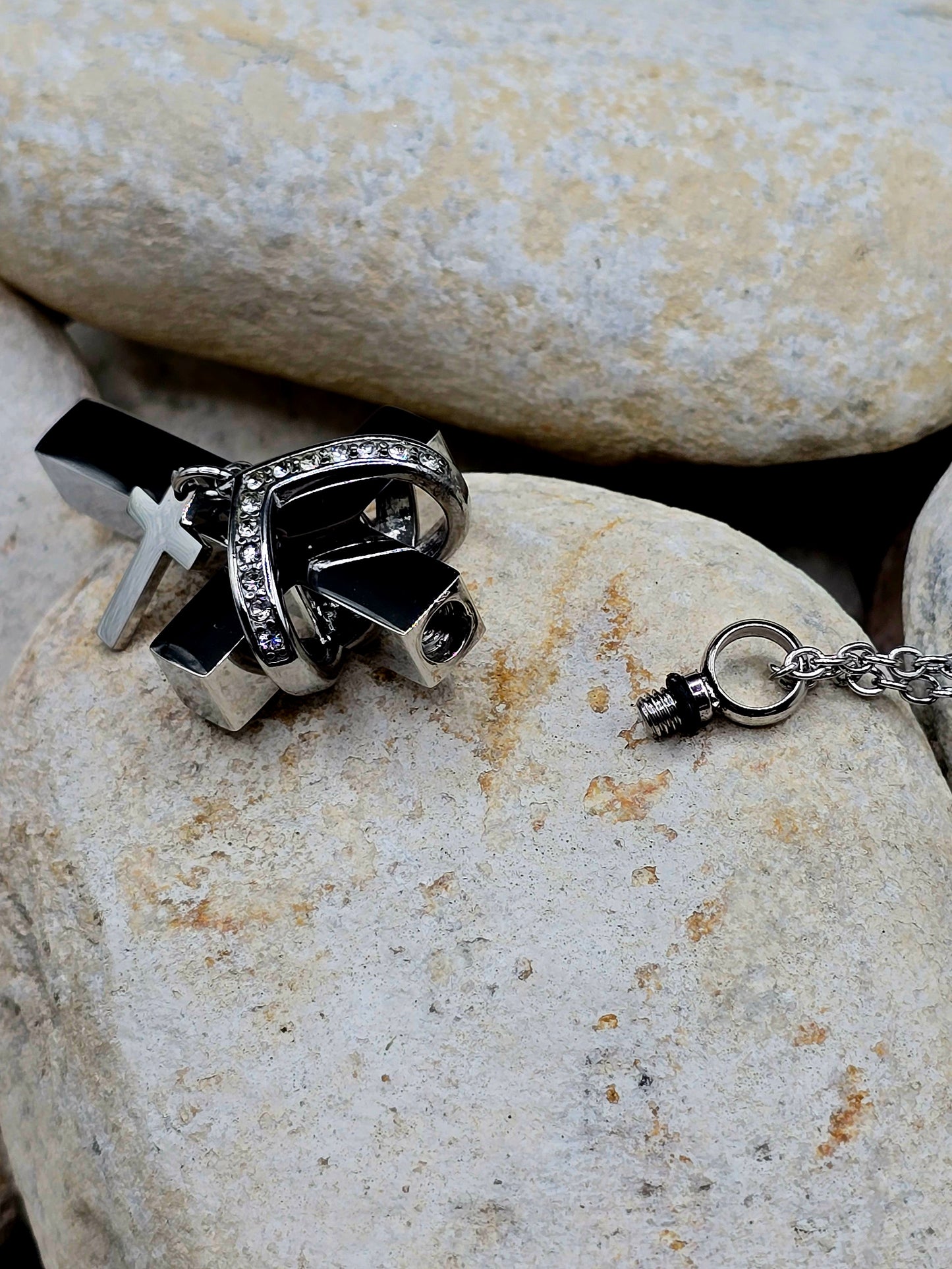 Stainless steel cross - SILVER