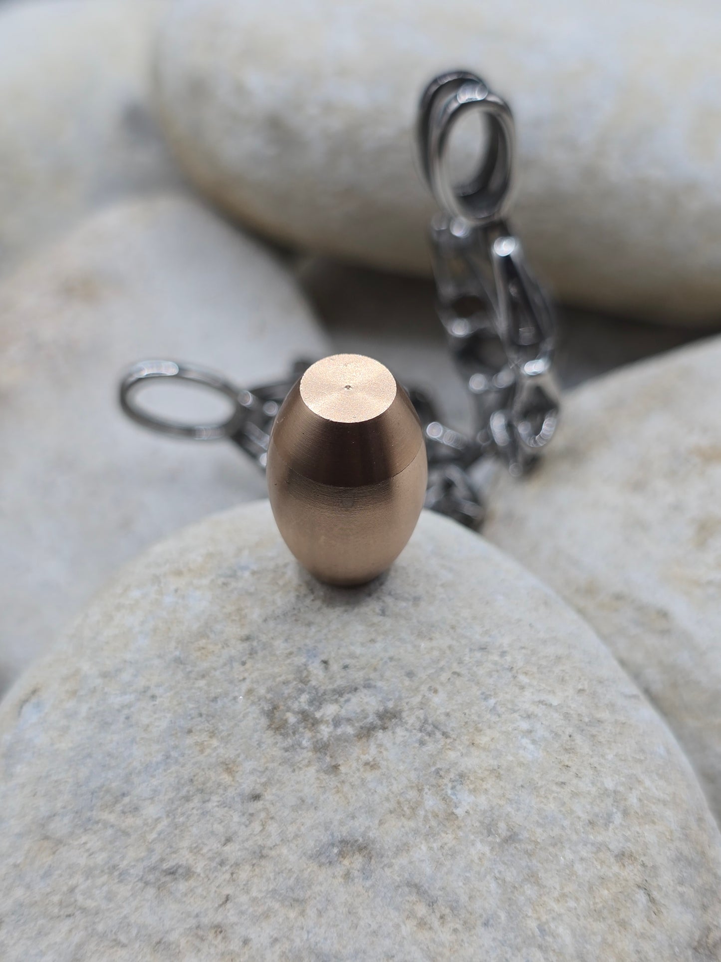 Stainless steel silver and rose gold Flower urn