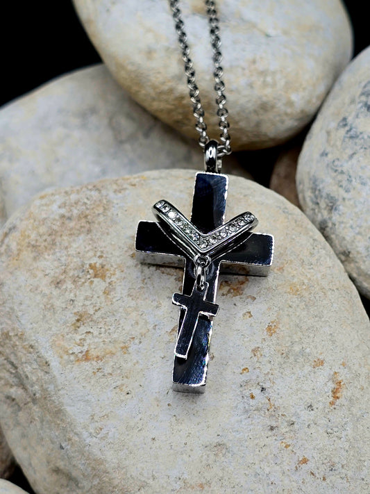 Stainless steel cross - SILVER