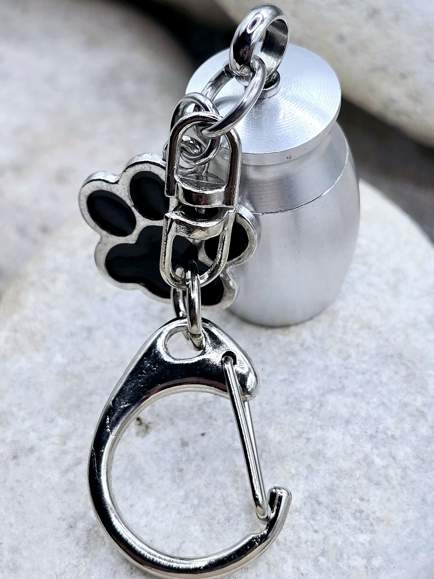 Pet urn keychain