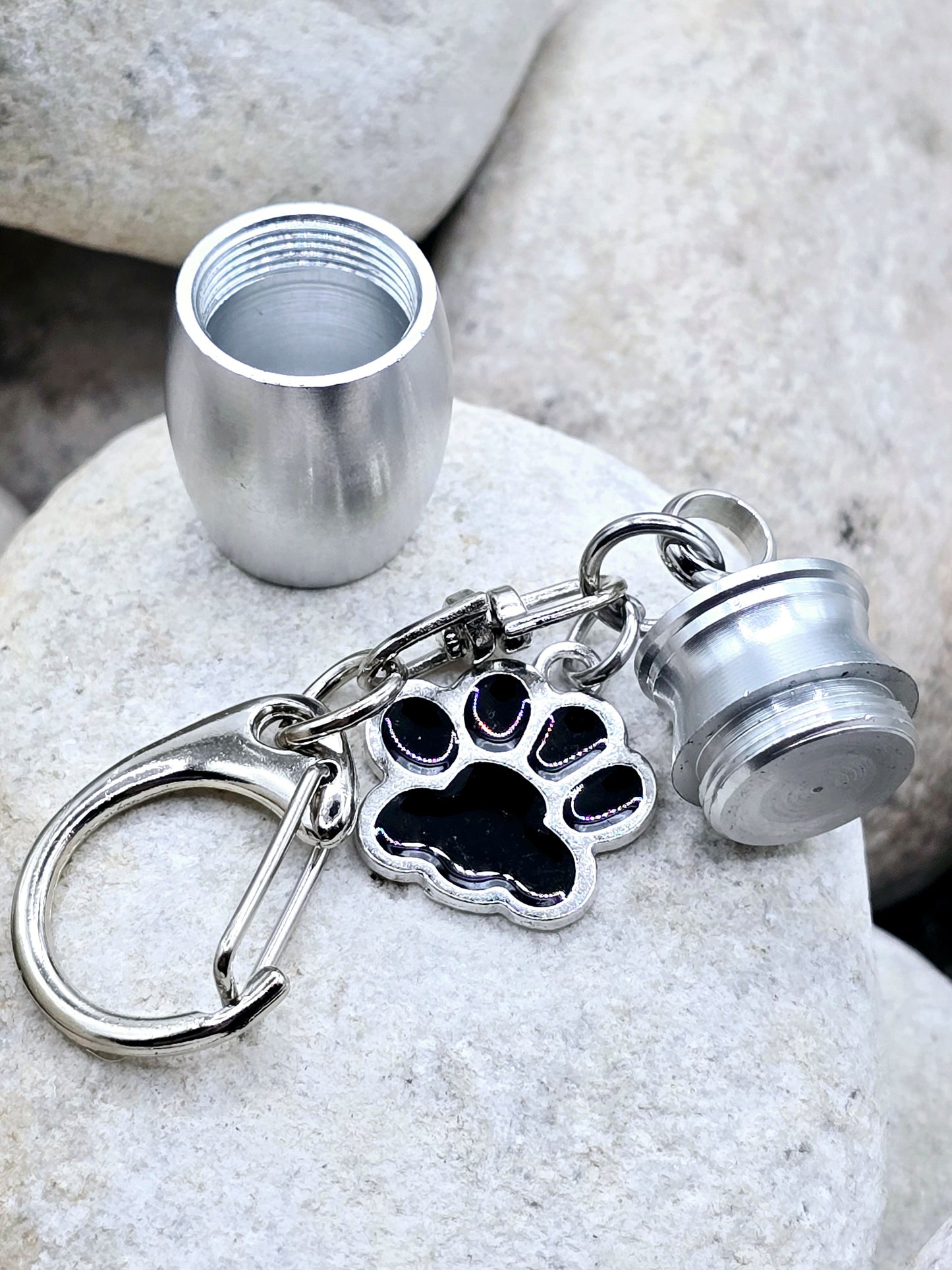 Pet urn keychain