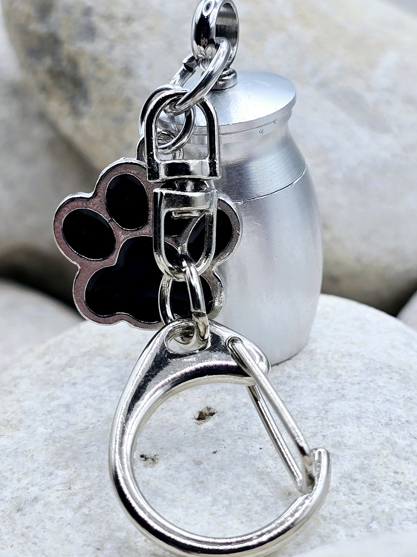 Pet urn keychain